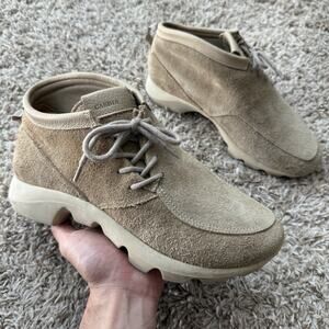 Casbia Dune AP Touch Suede Shoes Lace Up Made In Italy Men’s Size 8 Beige